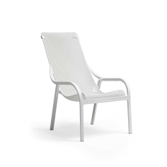 FAUTEUIL LOUNGE NET -  BLANC - NARDI Made in EU
