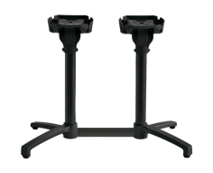 PIED ALU NOIR  DOUBLE X ONE  RABATTABLE- GROSFILLEX FRANCE