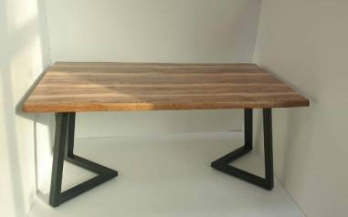 TABLE KUTUK ASPECT BOIS 140x80x5CM INDIAN INDOOR/OUTDOOR 80%