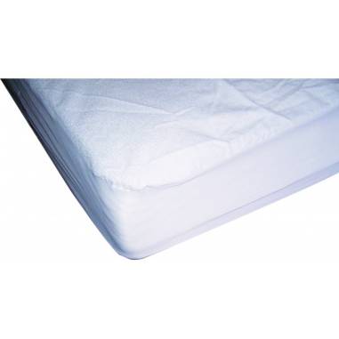 PROTEGE MATELAS EPONGE PLASTIFIE FORME HOUSSE 140 X 190