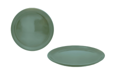ASSIETTE PLATE NAÏLA GRES  VERTE 25 CM ***ESP***
