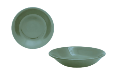 ASSIETTE CREUSE NAÏLA  GRES VERTE 20 CM ***ESP***