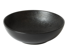 SALADIER GRES **VESUVIO** NOIR 20.5CM