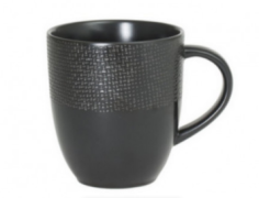 MUG GRES **VESUVIO** NOIR 20.5CM