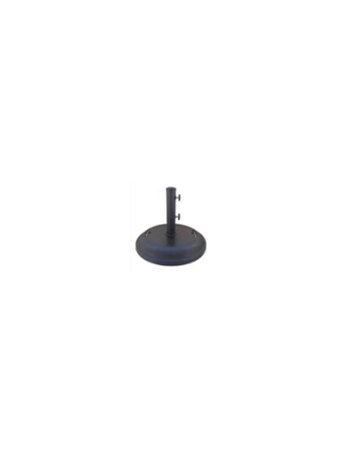 PIED DE PARASOL NOIR AVEC POIGNEE CIMENT 25 KG TUBE 3.7 A 5.2 CM