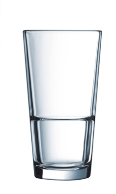 VERRE**STACK UP **  29  CL - FH - ARCOROC FRANCE  EMPILABLE TREMPE