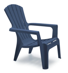 Fauteuil empilable Mariland Bleu Miami – Chaise de jardin confortable et design