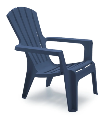 Fauteuil empilable Mariland Bleu Miami – Chaise de jardin confortable et design