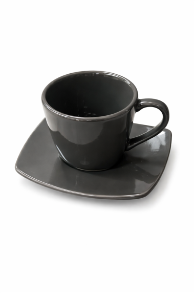 TASSE + SOUS TASSE NALA GRES TAUPE 20 CL