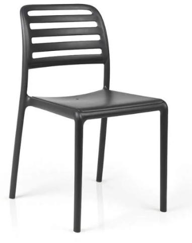 CHAISE EMPILABLE COSTA BISTROT NARDI - ANTHRACITE Made in EU