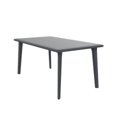 TABLE NEW DESSA 160 X 90CM ANTHRACITE PLATEAU & PIED POLYPRO Made in EU