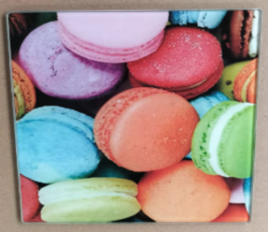 DESSOUS DE PLAT VERRE  MACARON