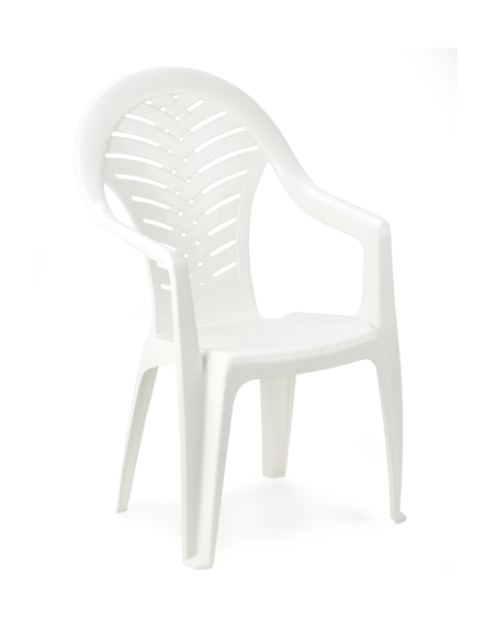 FAUTEUIL EMPILABLE OCEAN  BLANC  Made in EU