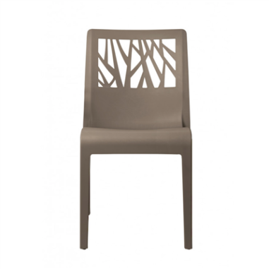 CHAISE VEGETAL TAUPE GROSFILLEX FRANCE