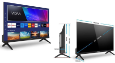 SMART TV LED 60CM / 24" 24A2 -SCHNEIDER- 3 HDMI-2USB-DOLBY
