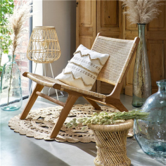 FAUTEUIL TIMO - ROTIN & TECK - 166656C