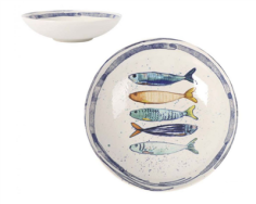 ASSIETTE CREUSE 21CM  FAIENCE MAITRE POISSON