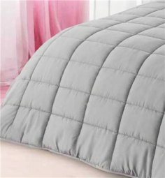 COUETTE MICROFIBRE SOFT 220 X 240 CM GRIS FONCE 450 GR/M²