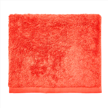 DRAP DE BAIN  70 X140 CM ORANGE  500GR/M² 100 % COTON Made in EU *ASO*