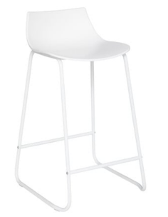 TABOURET HAUT ROMAIN BLANC- 194619D