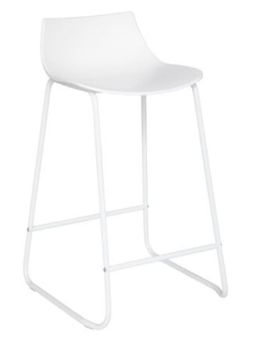 TABOURET HAUT ROMAIN BLANC- 194619D