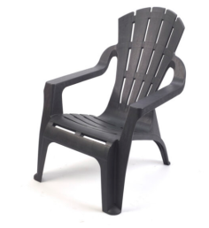 FAUTEUIL EMPILABLES VENICE BEACH ANTHRACITE  Made in EU