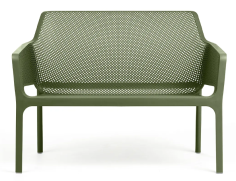 CANAPE BENCH NET  - VERT AGAVE -  SALON NET NARDI Made in EU