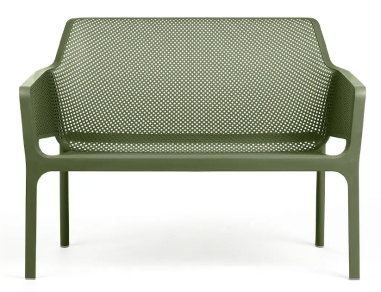 CANAPE BENCH NET  - VERT AGAVE -  SALON NET NARDI Made in EU