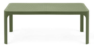 TABLE BASSE 100CM  NET - VERT AGAVE  - SALON NET NARDI Made in EU