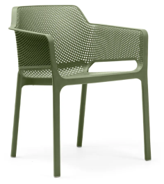 FAUTEUIL  NET NARDI  - VERT AGAVE - AVEC FIBRE DE VERRE INJECTE  Made in EU