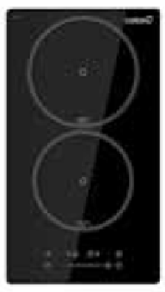 PLAQUE INDUCTION 2 FEUX NOIR CATA ENCASTRABLES
