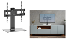 SUPPORT TELEVISEURS SUR PIED - ORIENTABLE INCLINABLE - de 32’’ à 65’’