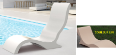 LOUNGE FAUTEUIL GOLD - LIN - 125X51X95CM -