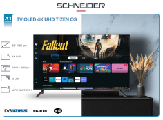 SMART TV QLED 165CM / 65" SCHNEIDER 65A1T - 4K UHD SMART