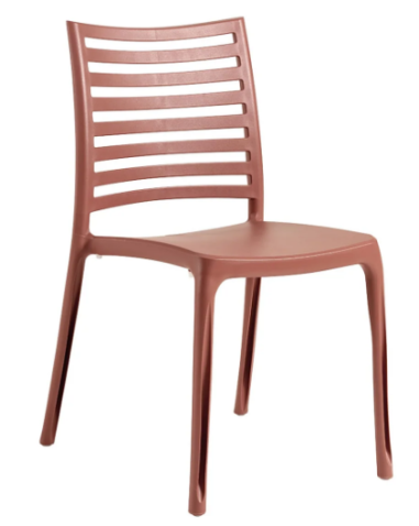 CHAISE SUNDAY  TERRACOTTA   GROSFILLEX FRANCE
