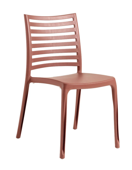 CHAISE SUNDAY  TERRACOTTA   GROSFILLEX FRANCE