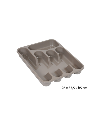 RANGE COUVERTS 5 CASES  TAUPE ***  ESP***
