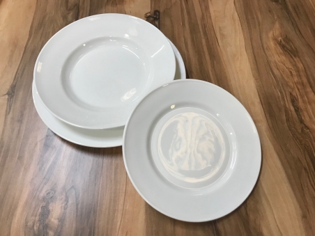 ASSIETTE PLATE NOE 25CM - BLANCHE - OPAL