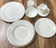 PLAT DE SERVICE ROND NOE 28CM - BLANC - OPAL 2