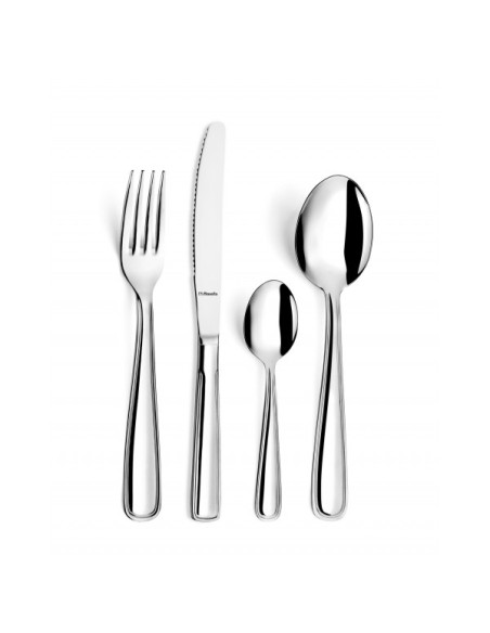 COUTEAU TABLE DOUBLE FILET ACIER  INOX 18/0  -  2 MM